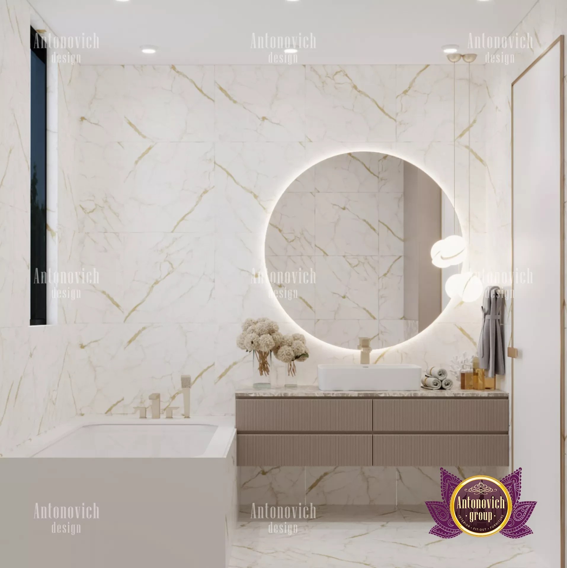 LUXURY BATHROOM MATERIALS AND DETAILS