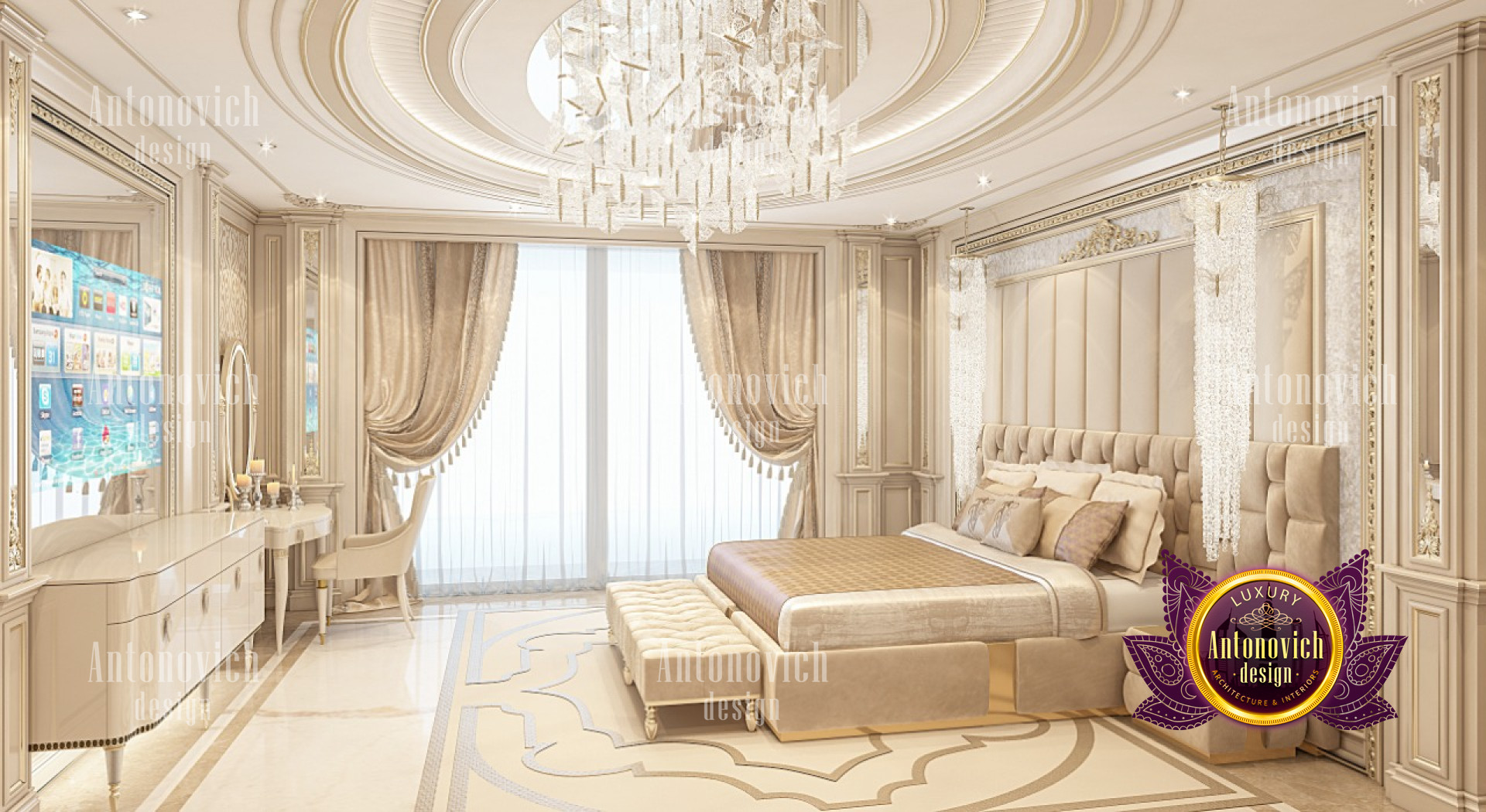 Amazing Bedroom Design For Luxurious Mansion