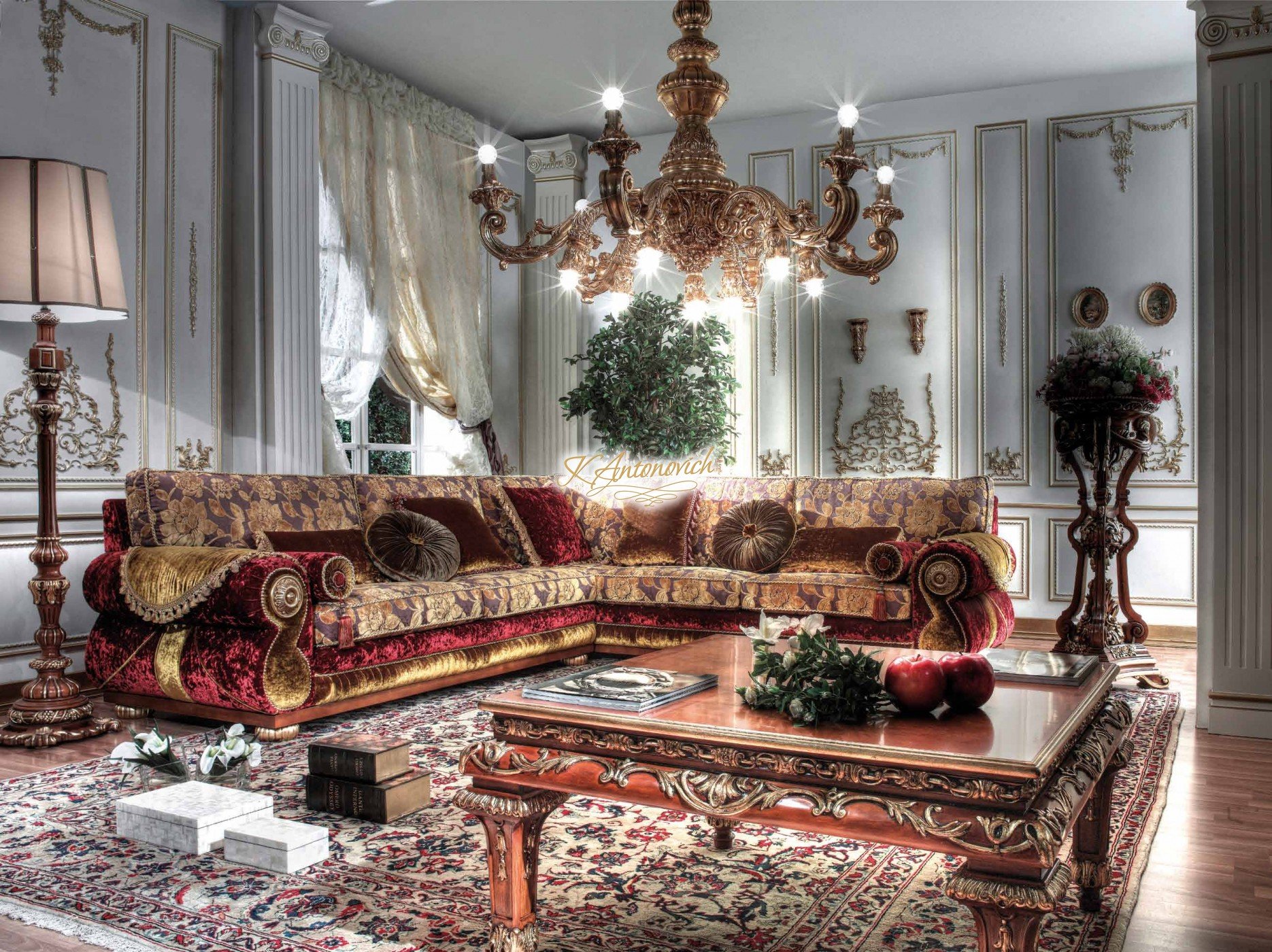 Furniture GOLD luxury interior design company in California