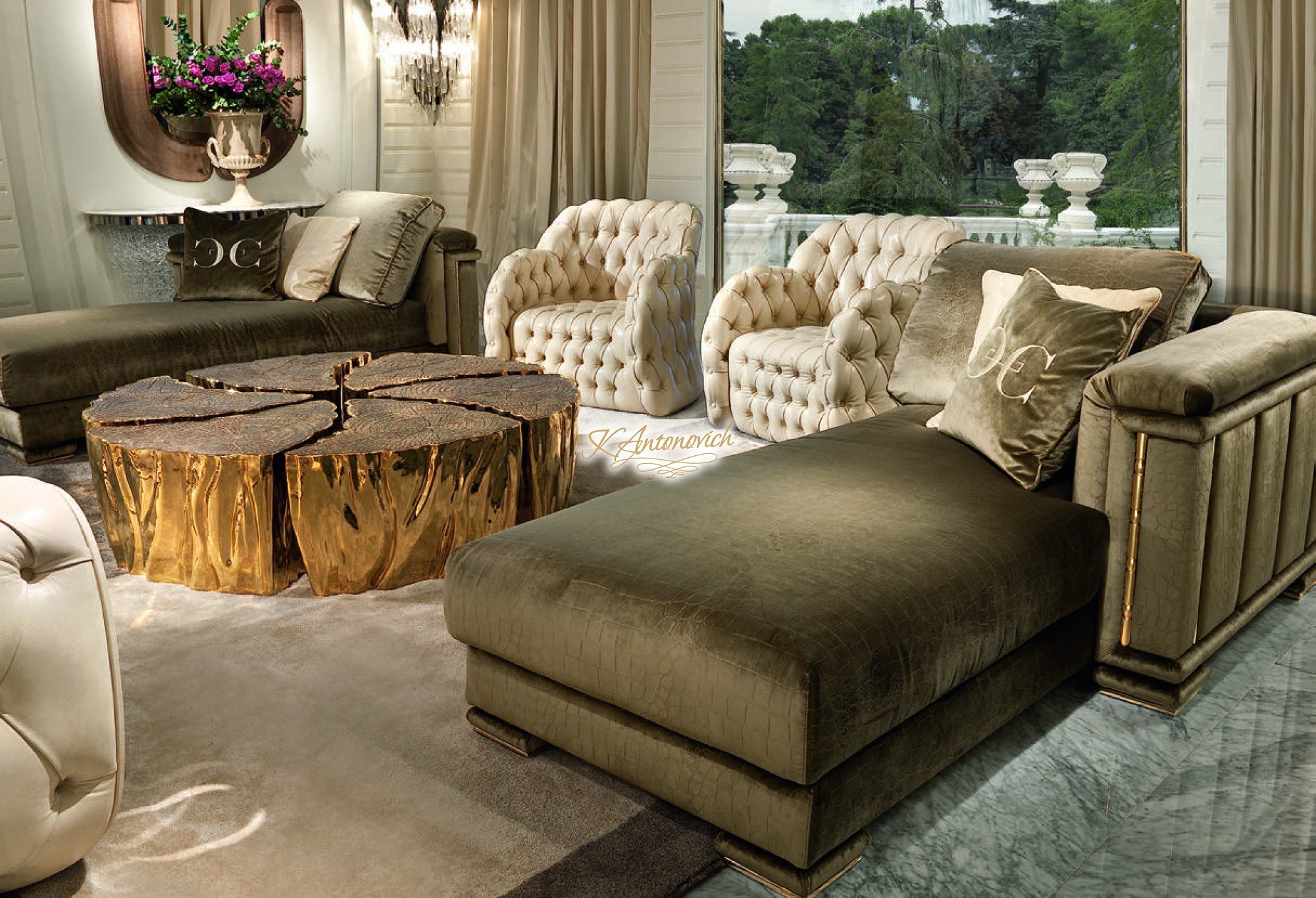 Haute couture of Italy furniture luxury interior design company in