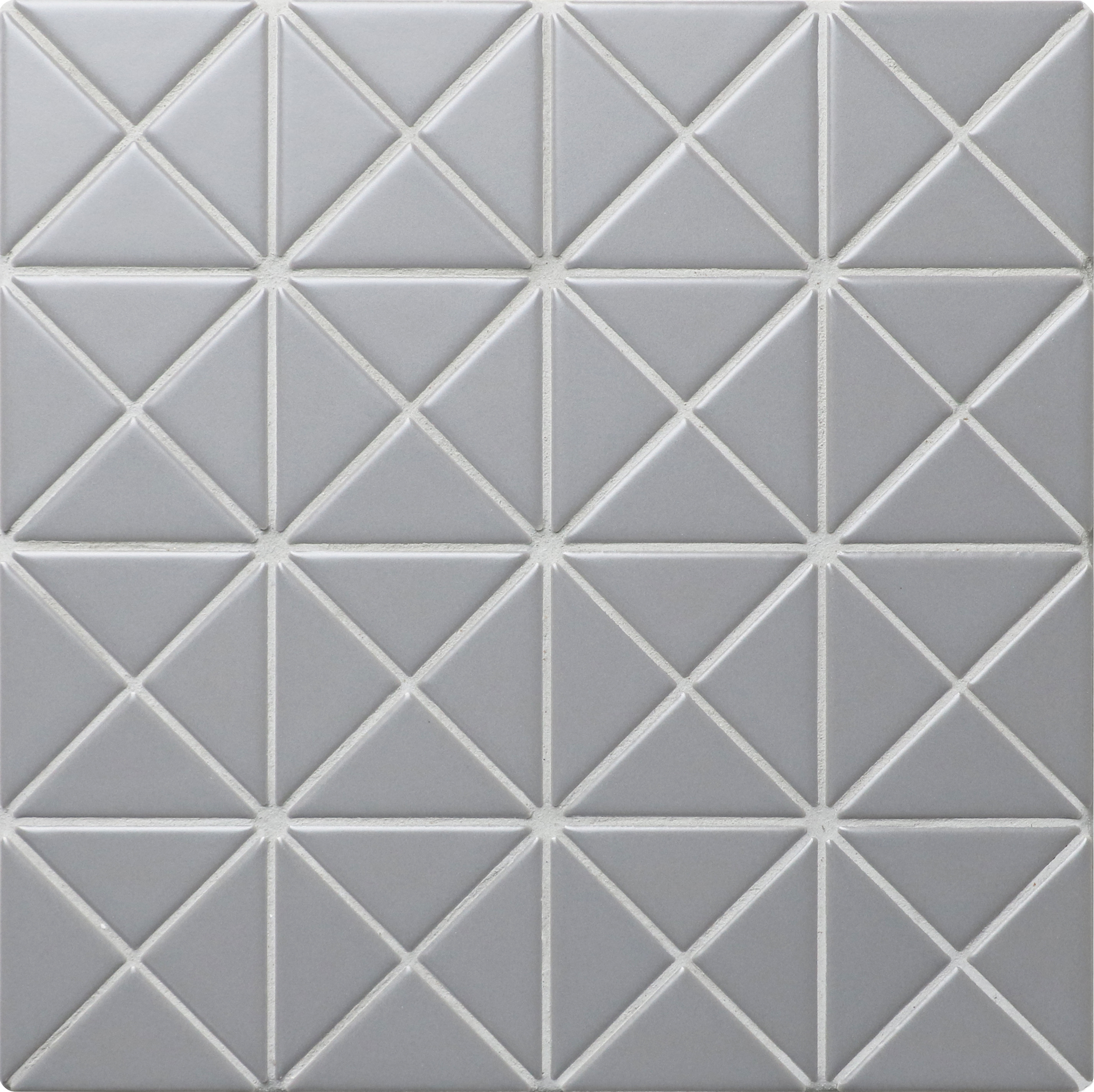 2'' Summit Gray Matte Triangle Tile Floor Mosaic ANT TILE • Triangle