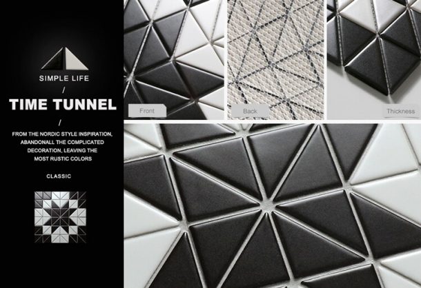 Comfortable Geometric Tile Designs For Small Space