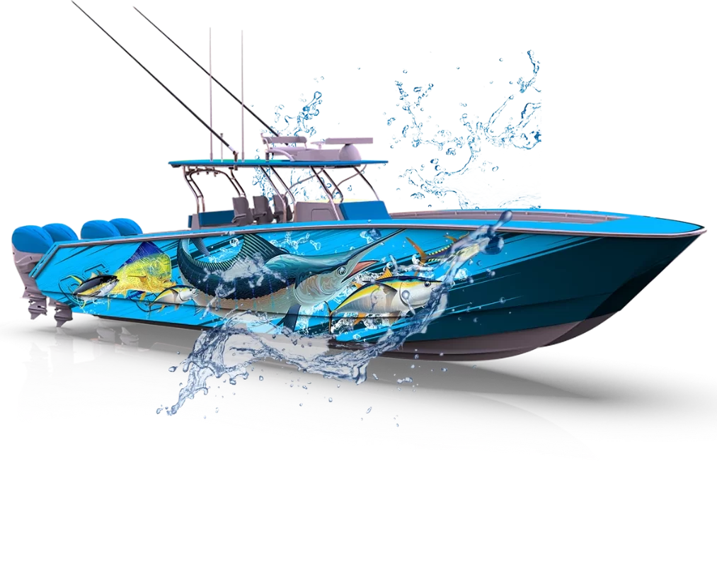 Boat Vinyl Wraps Antuna Graphics