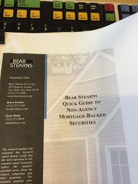 Bear Stearns Quick Guide to MBS Anuar D. Ushbayev