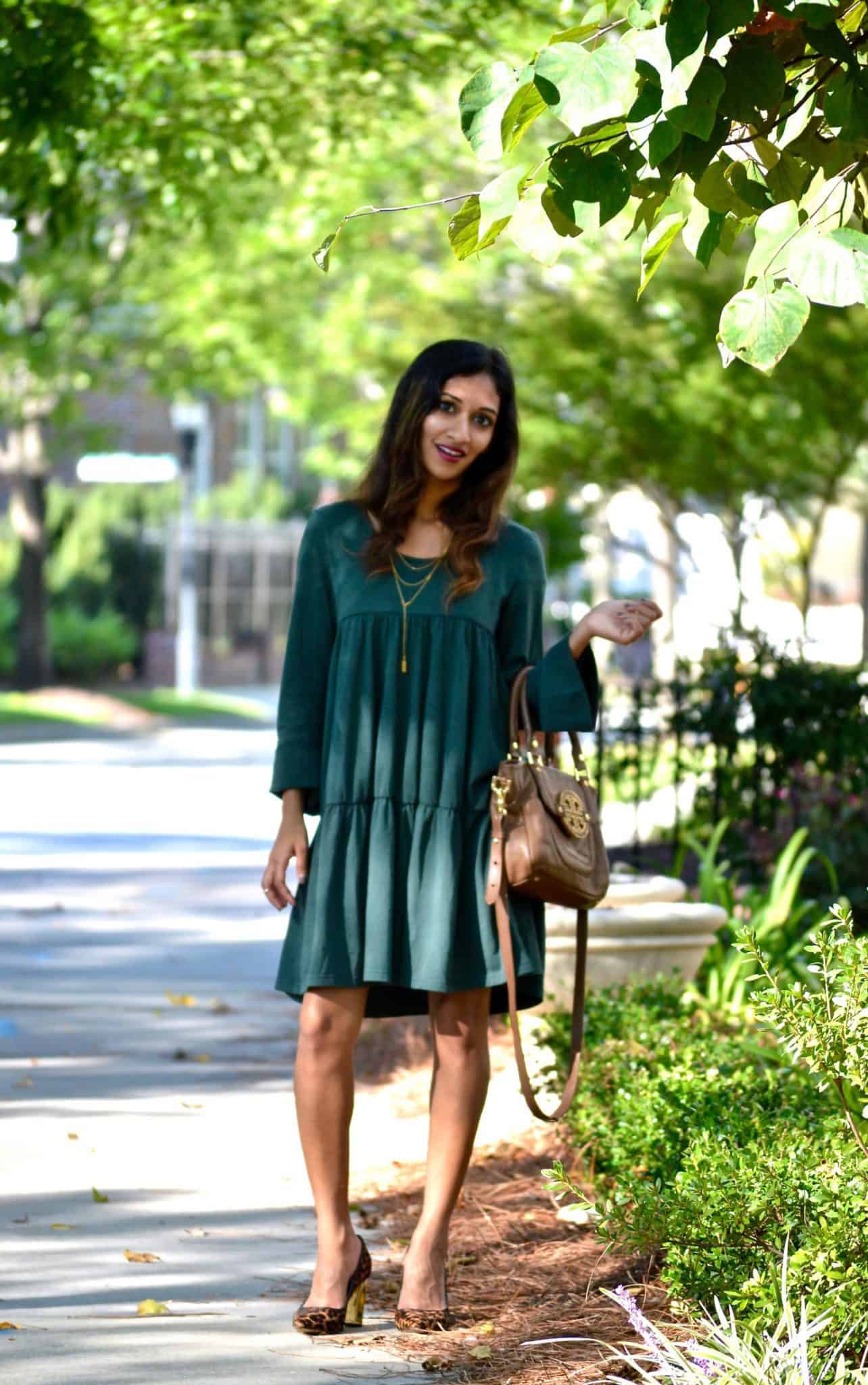 Forest Green Dress An Unblurred Lady