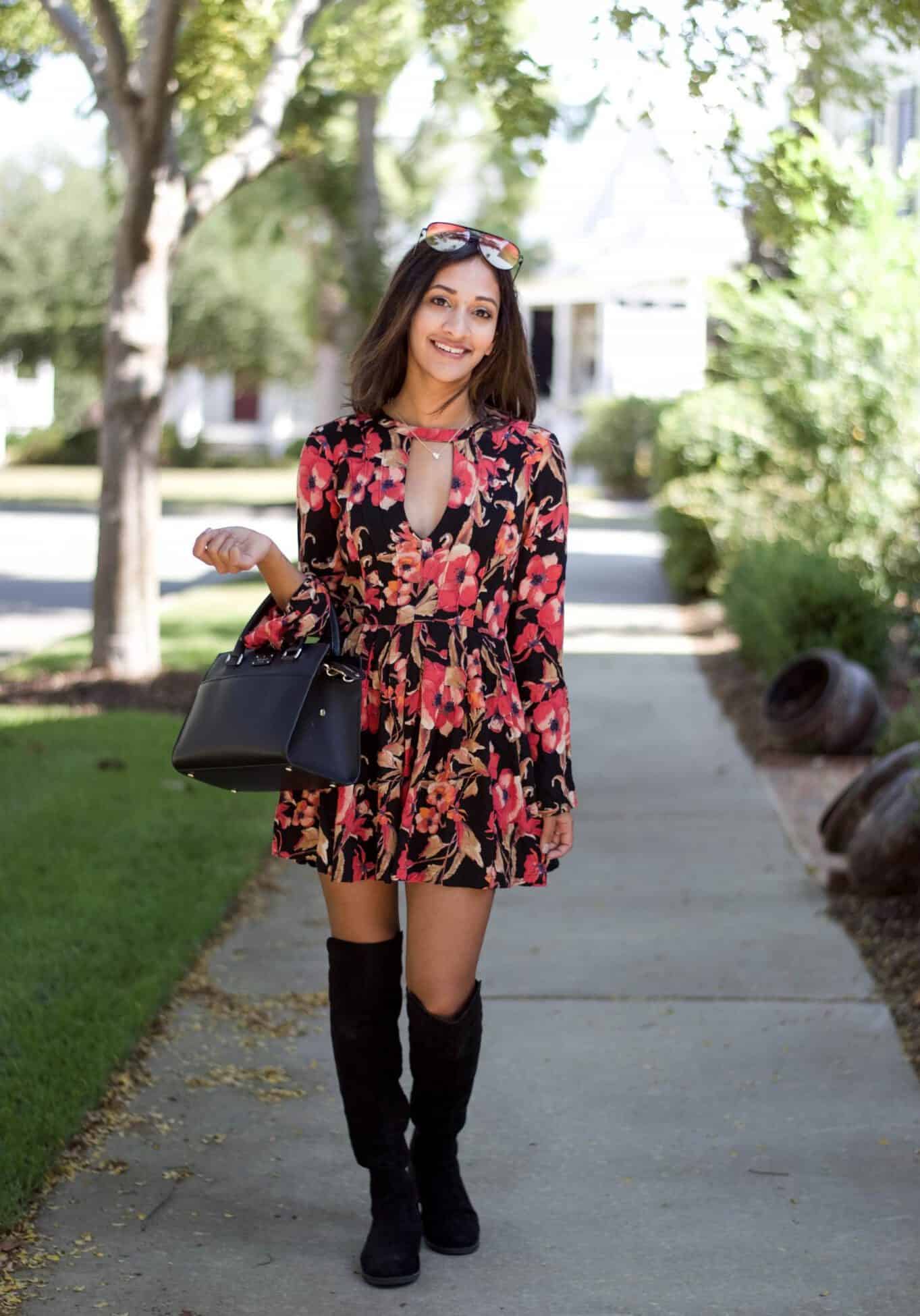 Fall Floral Dress + Favorite Florals Under 100 An Unblurred Lady
