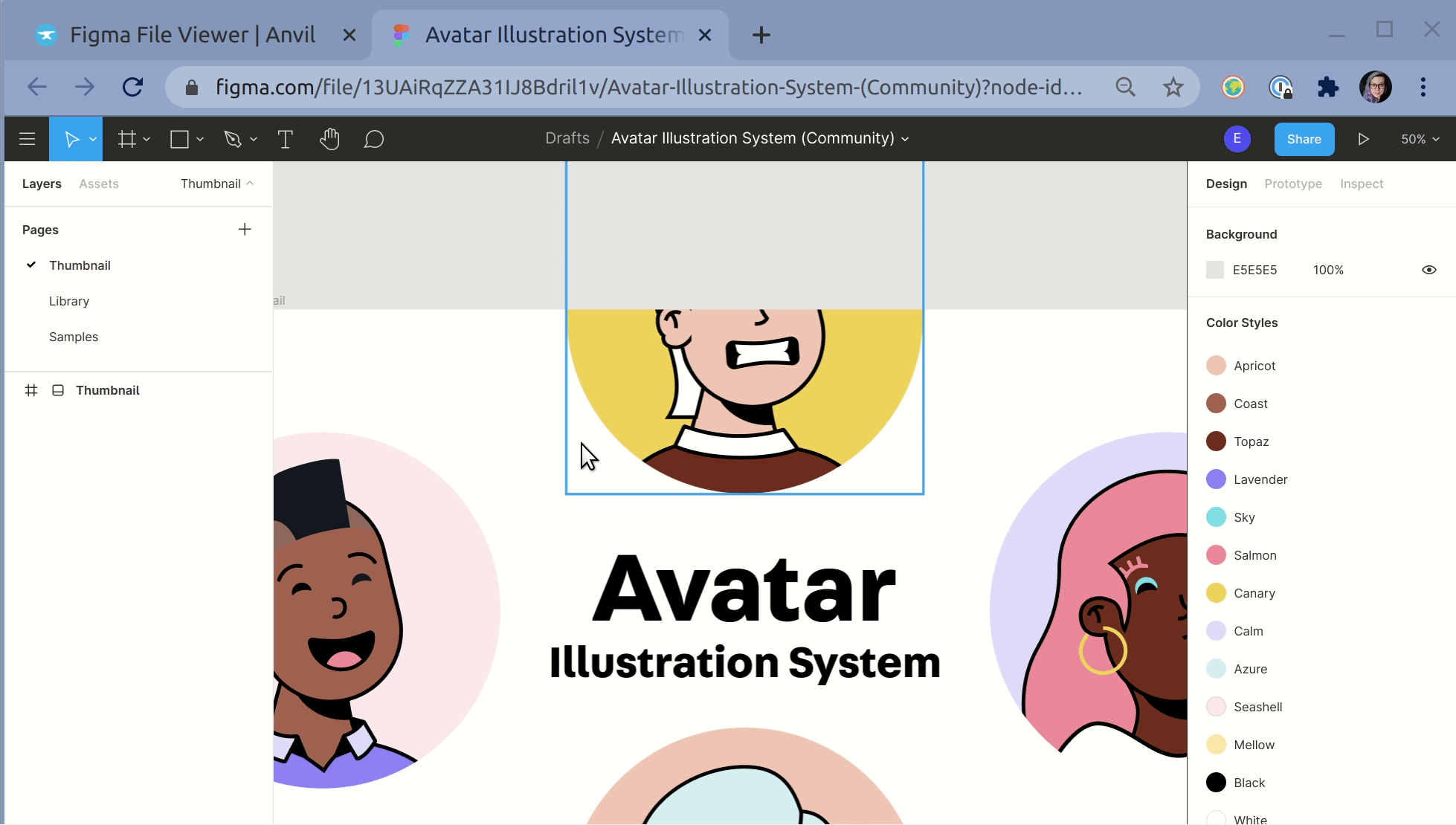 Using the Figma API to showcase images in an Anvil app