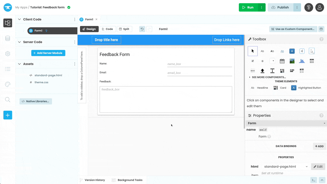 A Python GUI Builder for the 