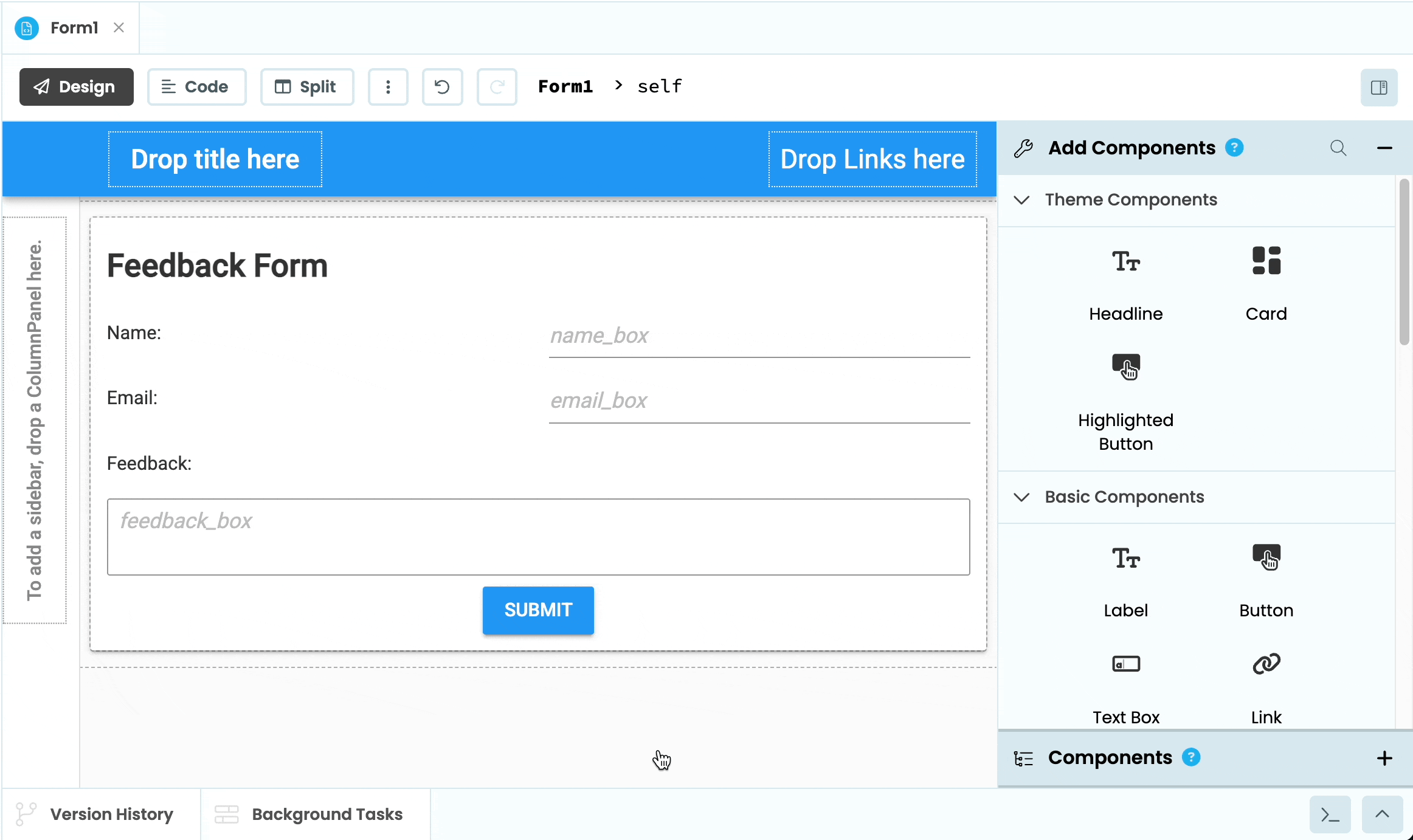 A Python GUI Builder for the 