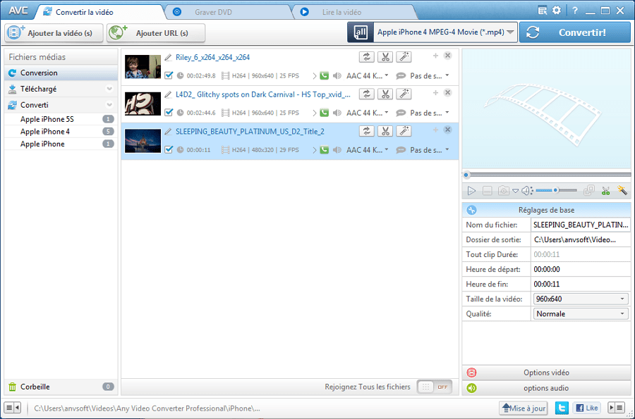 Convertisseur Vidéo Gratuit Any Video Converter Version Gratuite