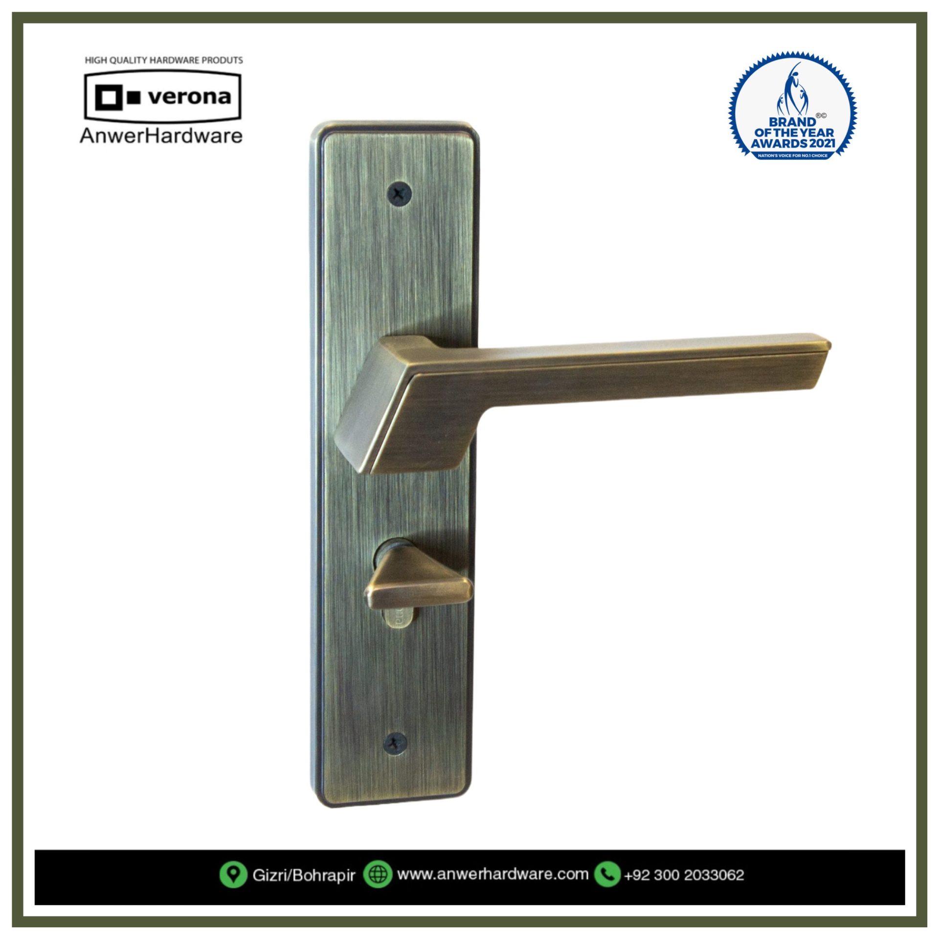 Verona Handle lock 91787SE315 Mab ⋆ Anwer Hardware