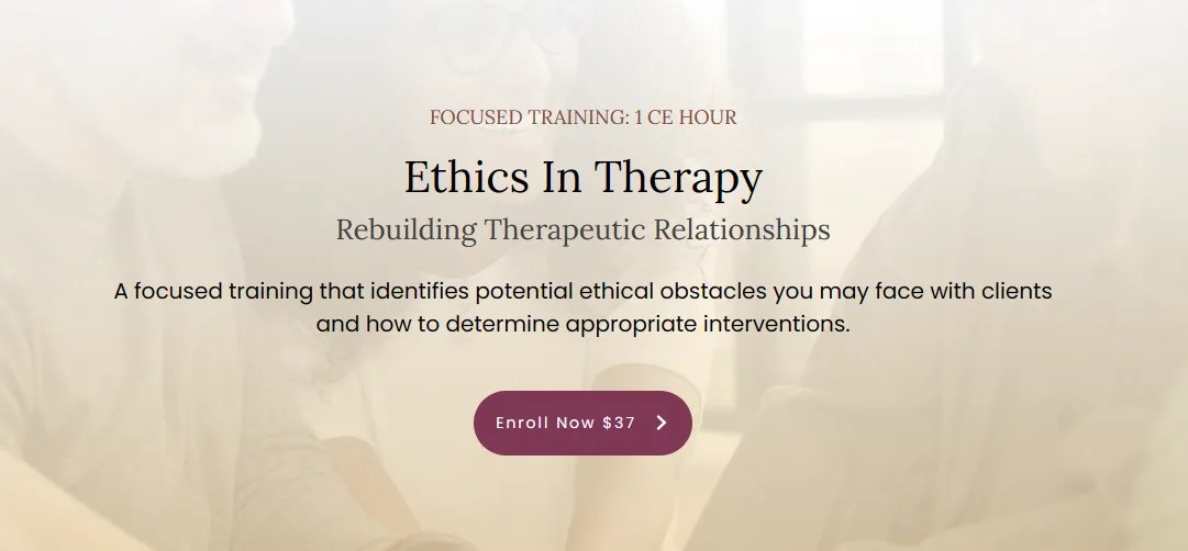 Ethics In Therapy AnxietyTraining