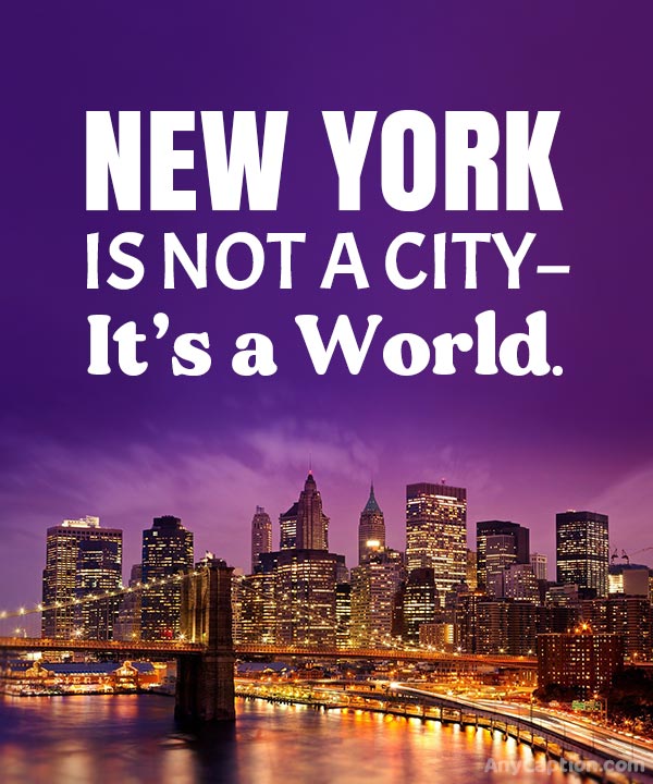 New York Captions For Instagram and Facebook AnyCaption