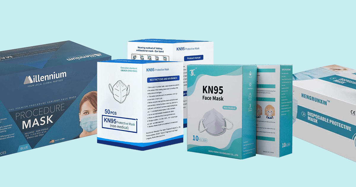 Face Mask Packaging Boxes — AnyCustomBox