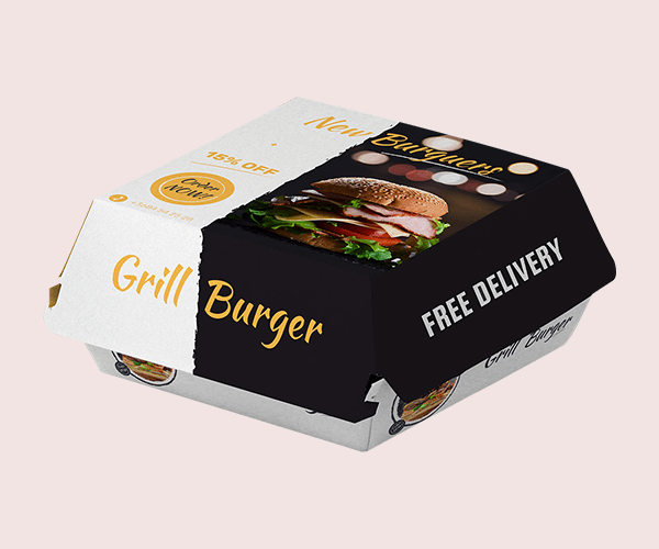 Custom Printed Burger Boxes — AnyCustomBox