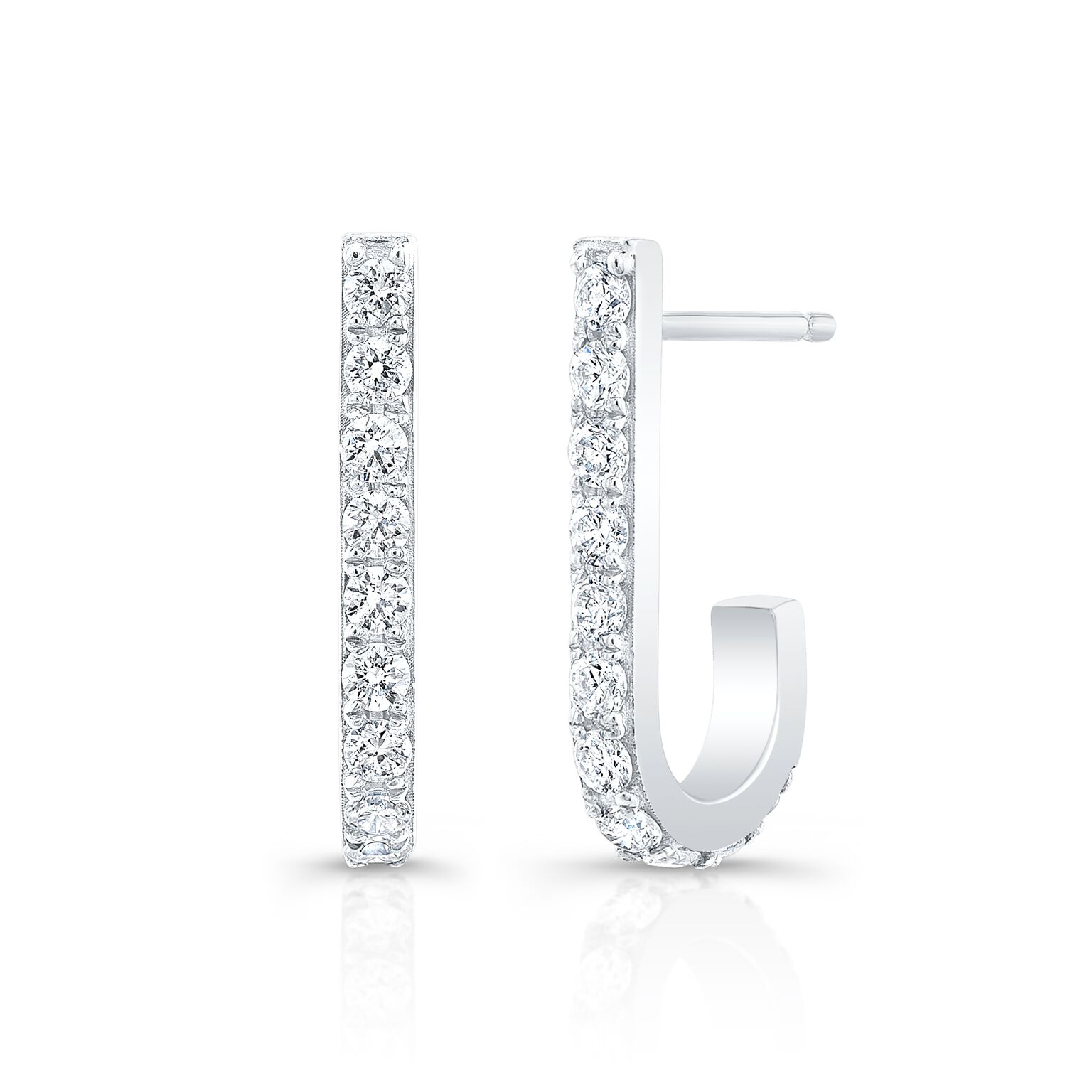 Diamond Loop Earrings Wedding & Bridal Jewelry Anye Designs