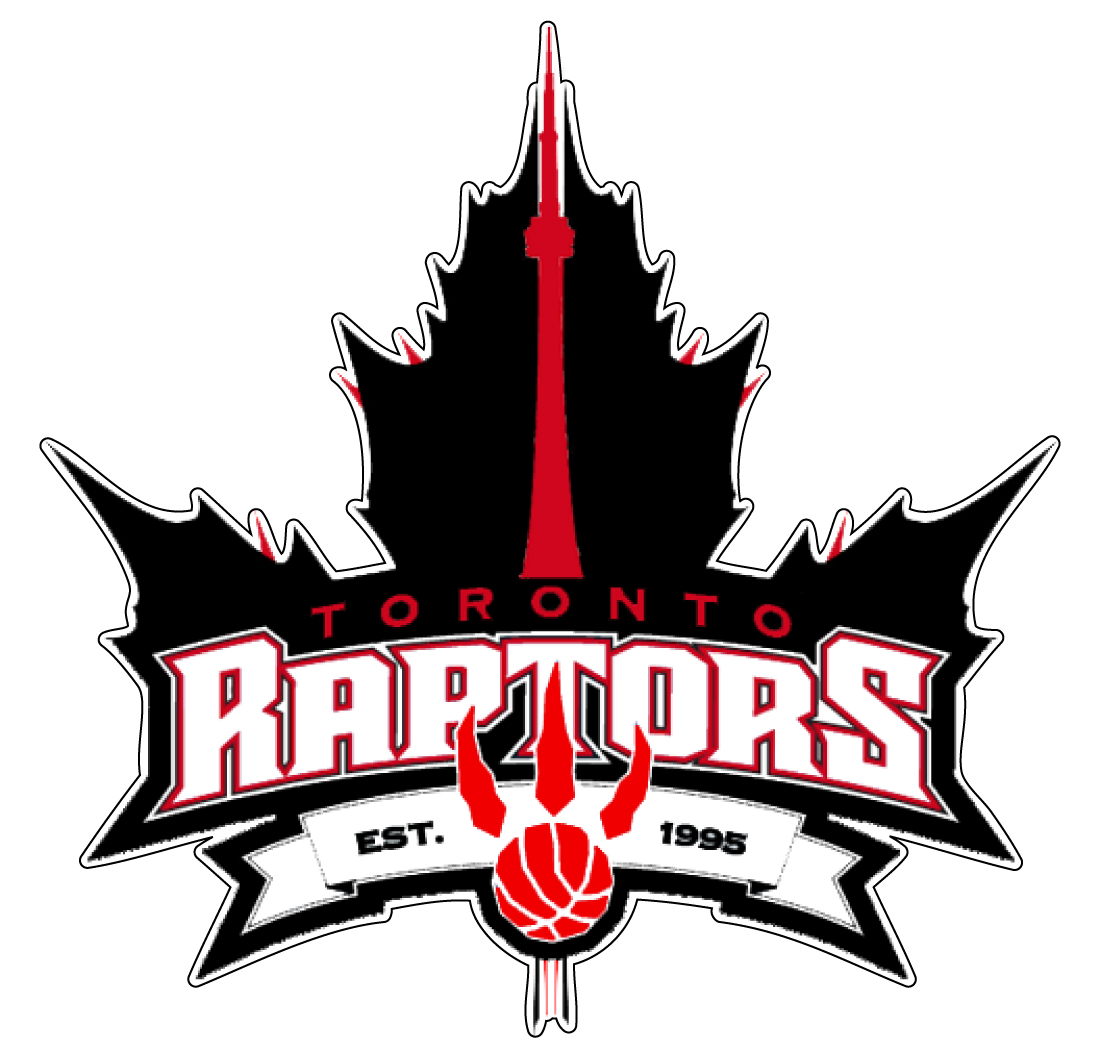 Toronto Raptors Maple Leaf CN Tower vinyl sticker printed vinyl decal