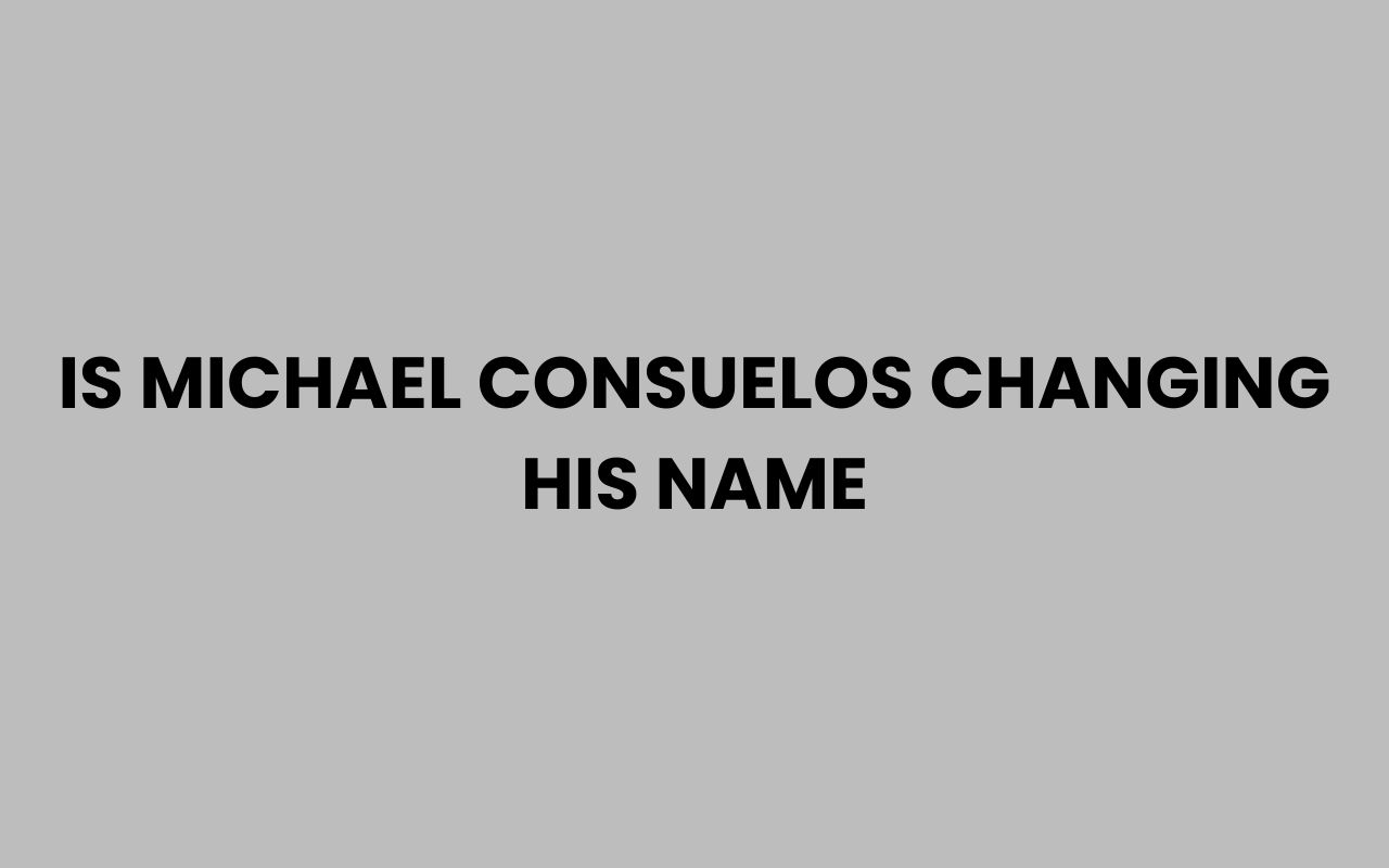 Is Michael Consuelos Changing His Name Find Out Here