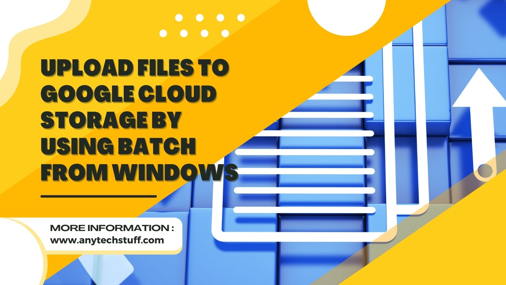 Upload Files To Google Cloud Storage By Using Batch From Your Windows