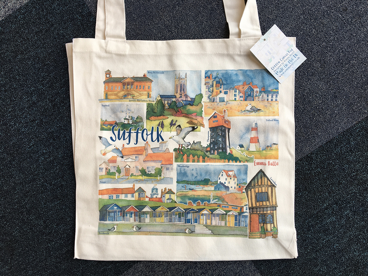 The Suffolk Canvas Bag from Emma Ball AnythingSuffolk a range of