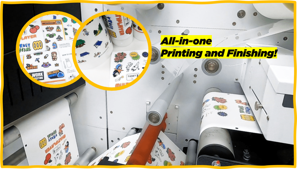 Custom Shape Roll Label Printer