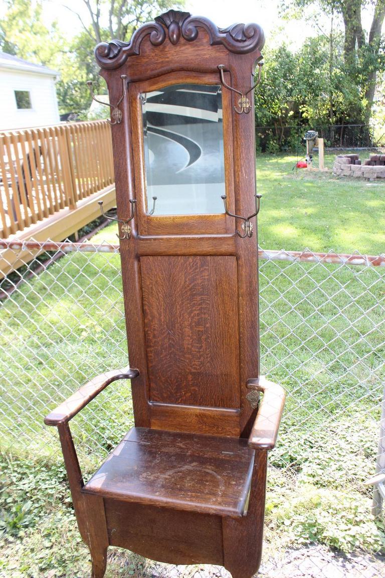 Auction Ohio Antique Hall Tree