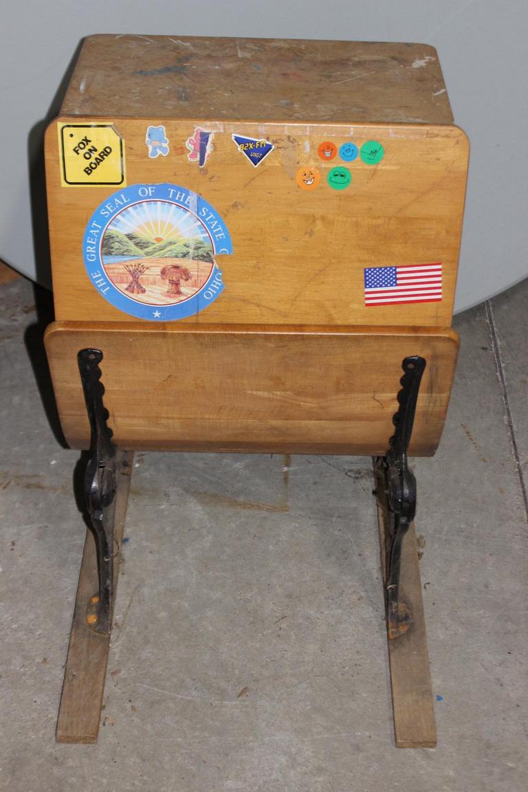 Auction Ohio Vintage School Desk
