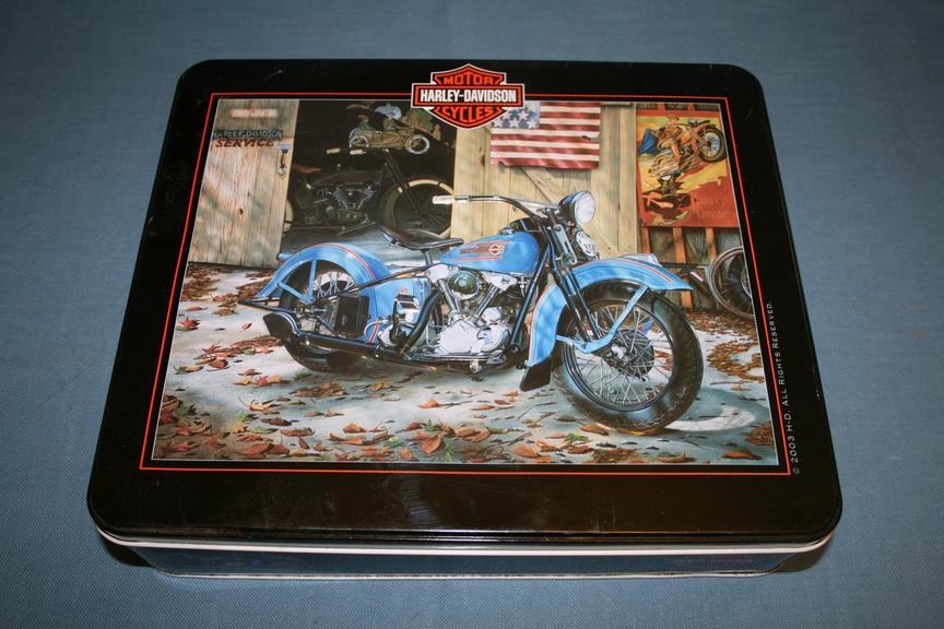 Auction Ohio Harley Davidson Tin/Puzzle