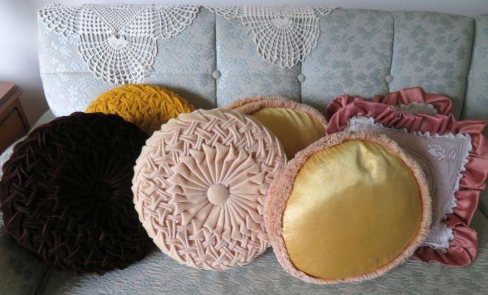 Auction Ohio Vintage Smocked Pillows