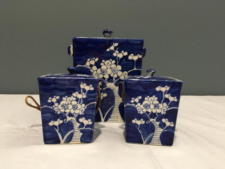 Auction Ohio Antique Japanese Blue Tea Set
