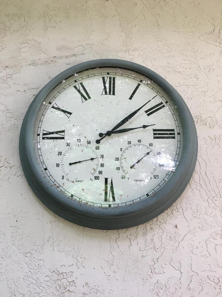 Auction Ohio Large Patio Outdoor Clock