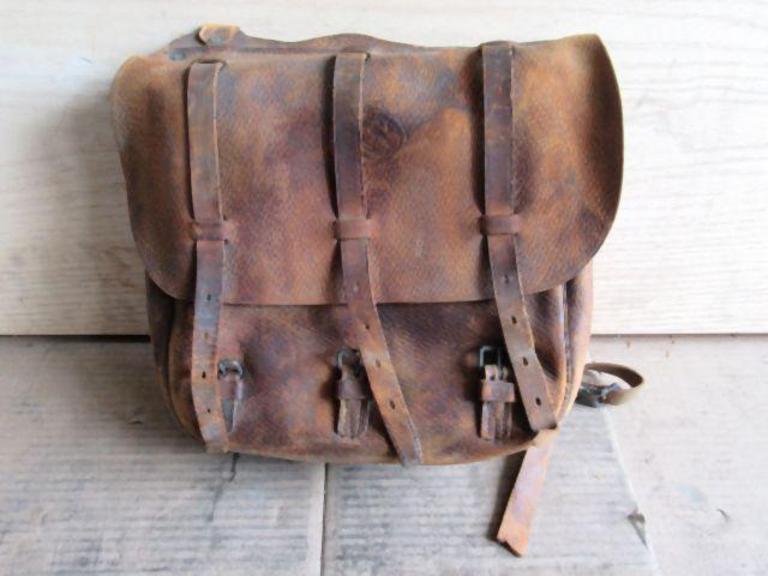 Auction Ohio Antique US Leather Mail Bag