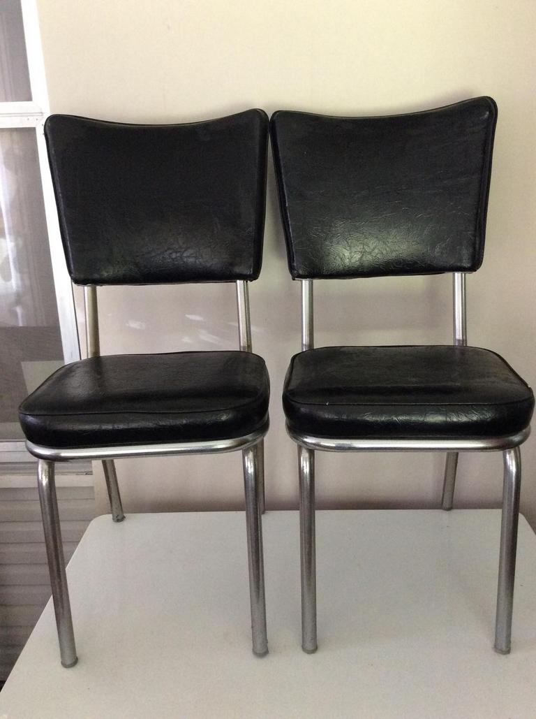 Auction Ohio 2 Kitchen Black/Metal Chairs