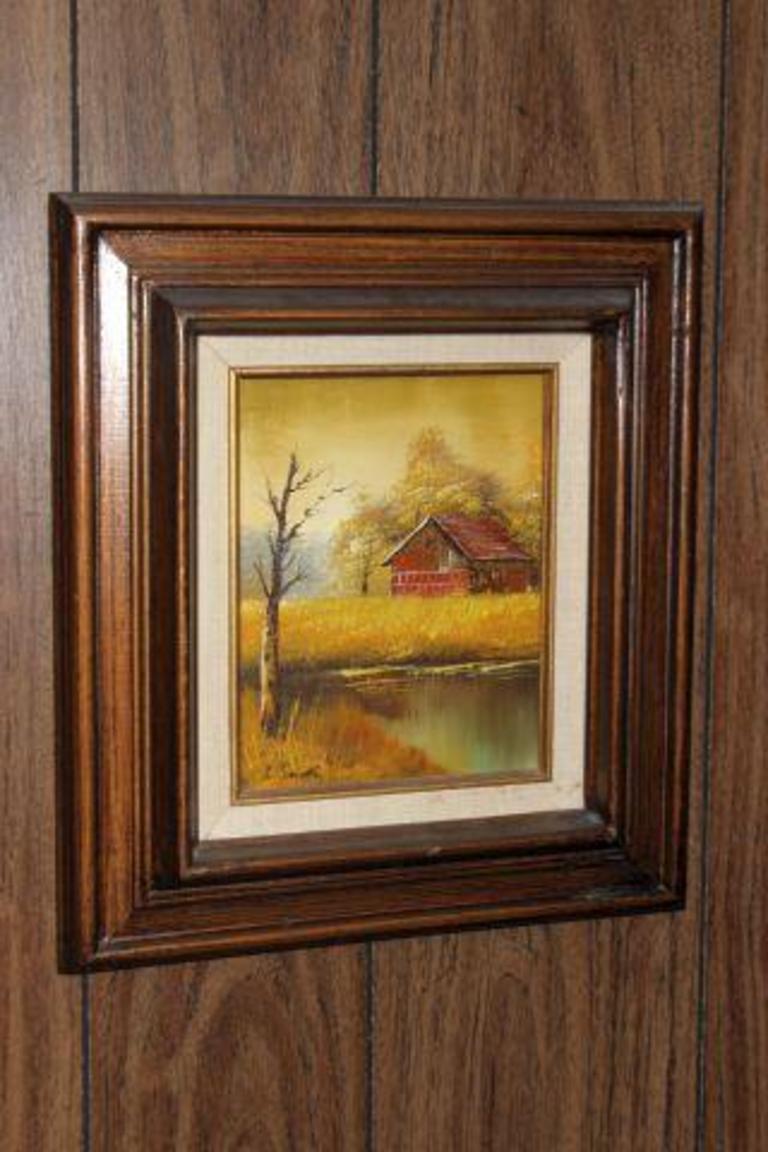 Auction Ohio Small Framed Oil Painting