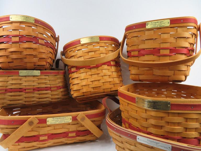 Auction Ohio Longaberger Christmas Baskets