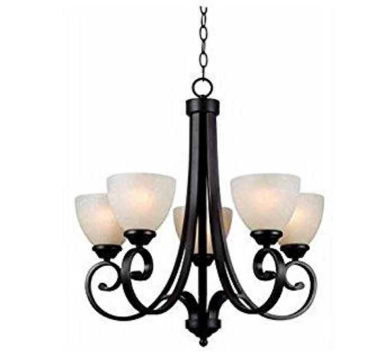Auction Ohio HAMPTON BAY 5 LIGHT CHANDELIER