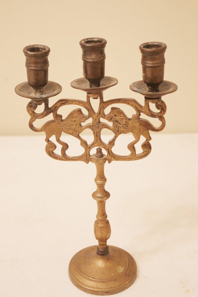 Auction Ohio Brass Candlestick