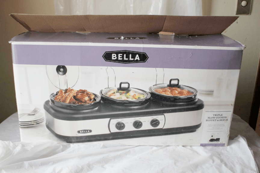 Auction Ohio Bella Triple Slow Cooker