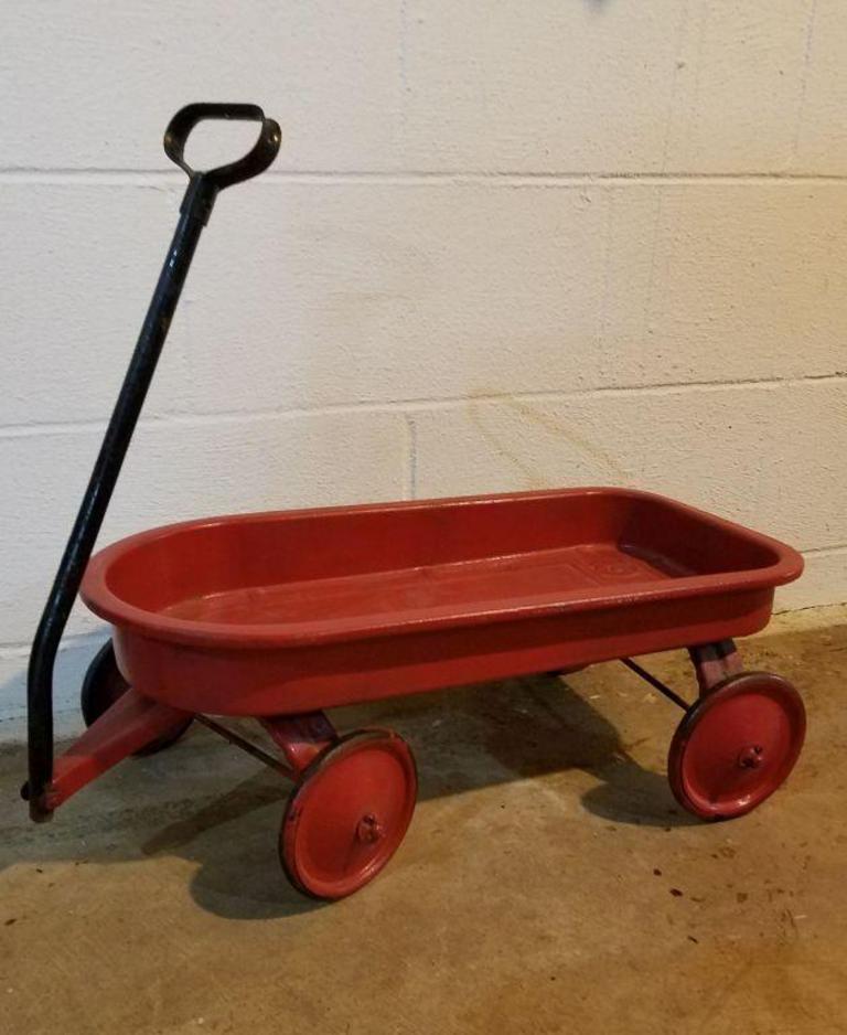 Auction Ohio Vintage Metal Wagon