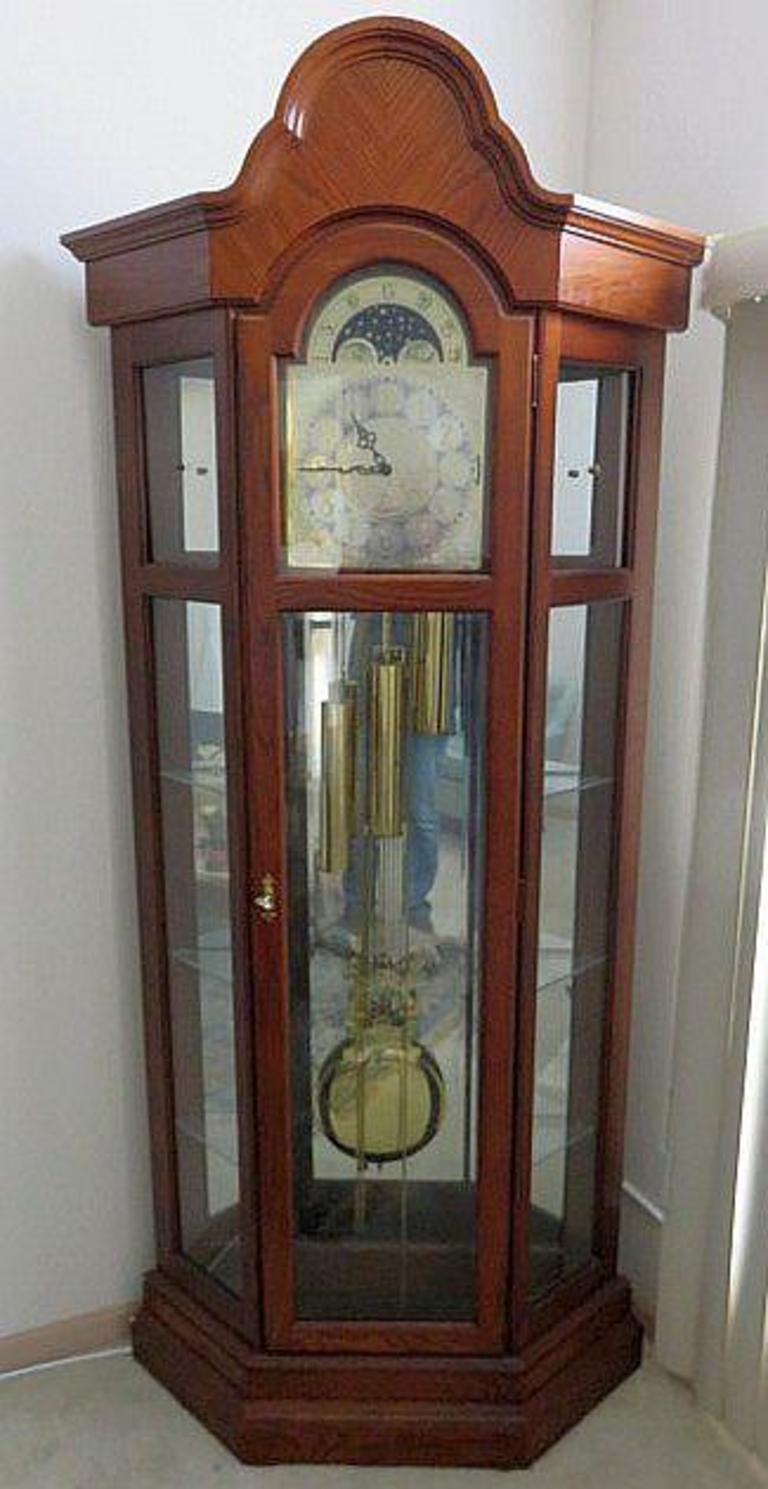 Auction Ohio Curio Grandfather Clock