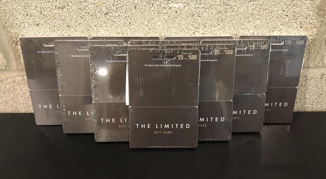 Auction Ohio Lot of 100 The Limited Gift Cards BRAND NEW SEALED