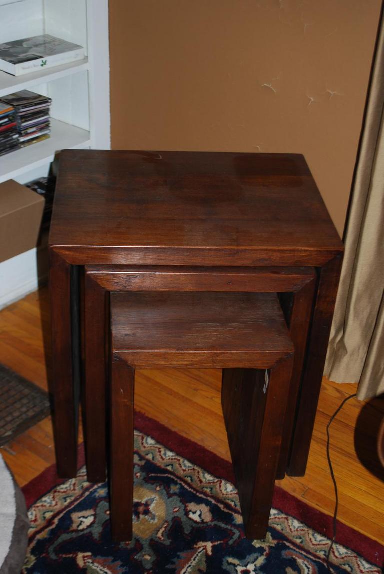 Auction Ohio Solid Wood Nesting Tables