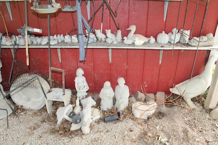 Auction Ohio Cast Cement Garden Ornaments