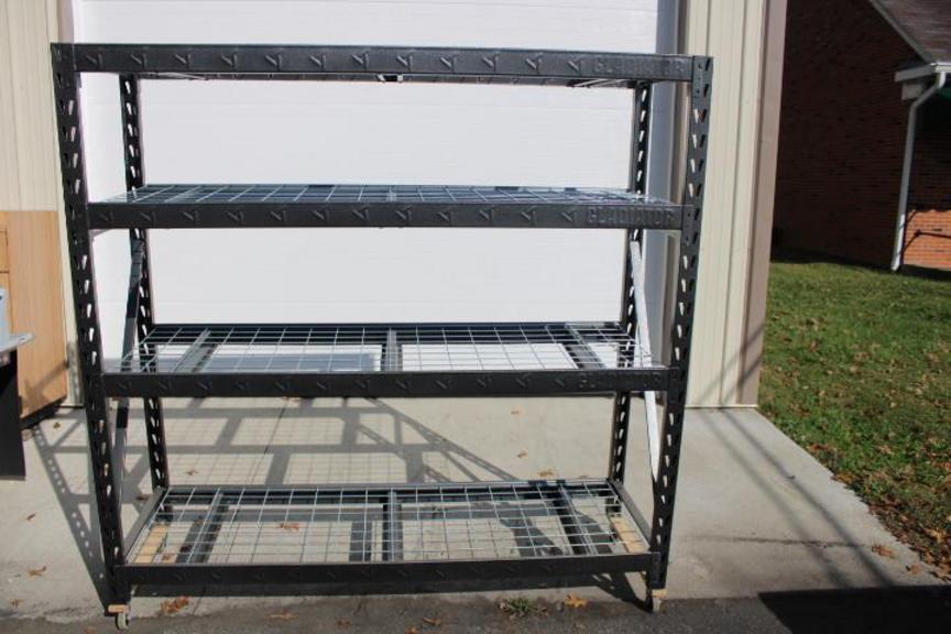Auction Ohio Gladiator GarageWorks 4shelf Heavy Duty Rack 2000 lb