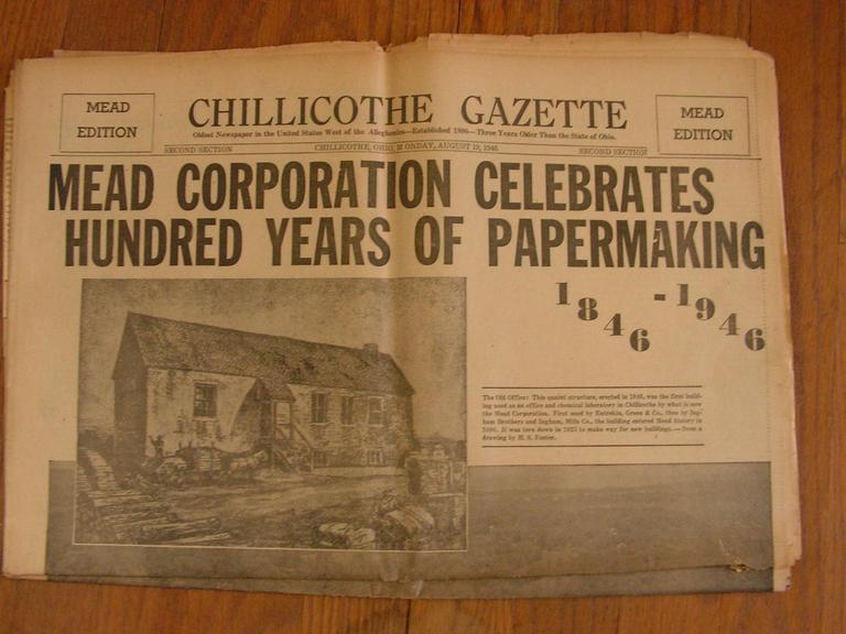 Auction Ohio 1946 Mead Paper Gazette