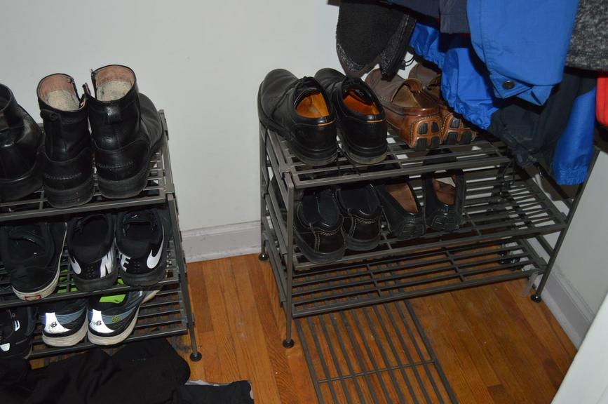 Auction Ohio Metal closet shelves