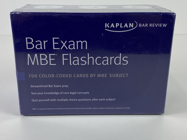 Auction Ohio Bar Exam Flashcards MBE Multistate Bar Exam (Kaplan Test Prep) SEALED/UNOPENED