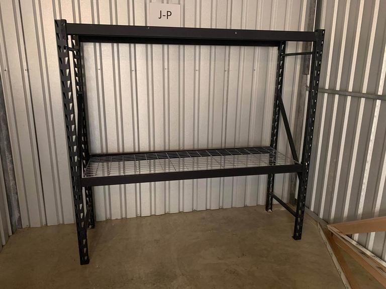 Auction Ohio Metal Storage Shelf