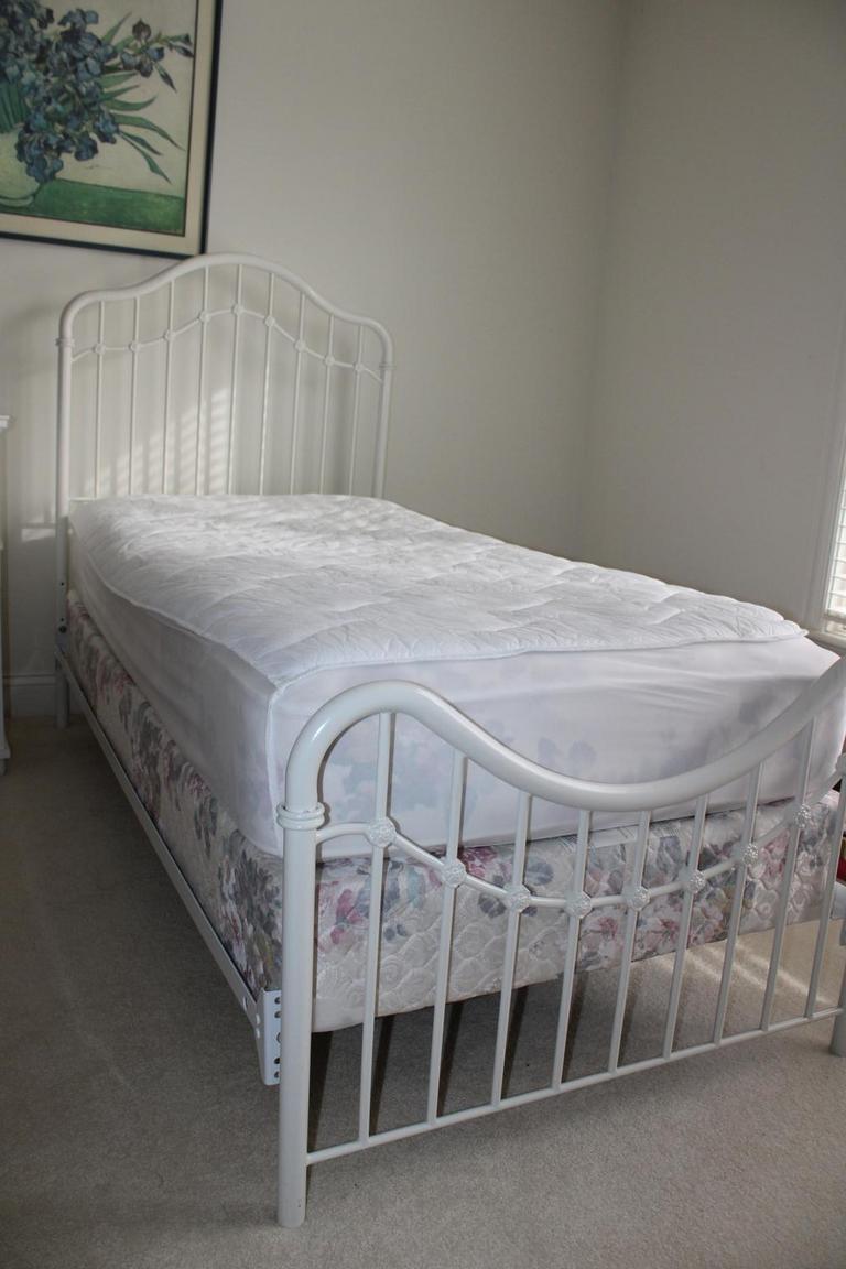 Auction Ohio Twin Bed & Mattress Set