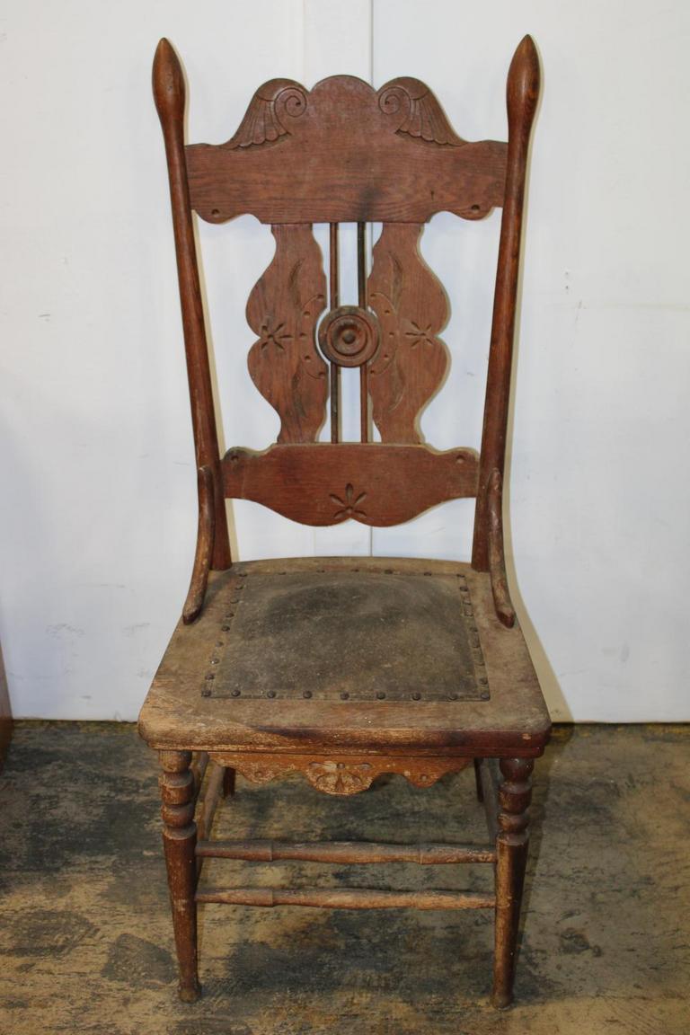 Auction Ohio Antique Oak Chair